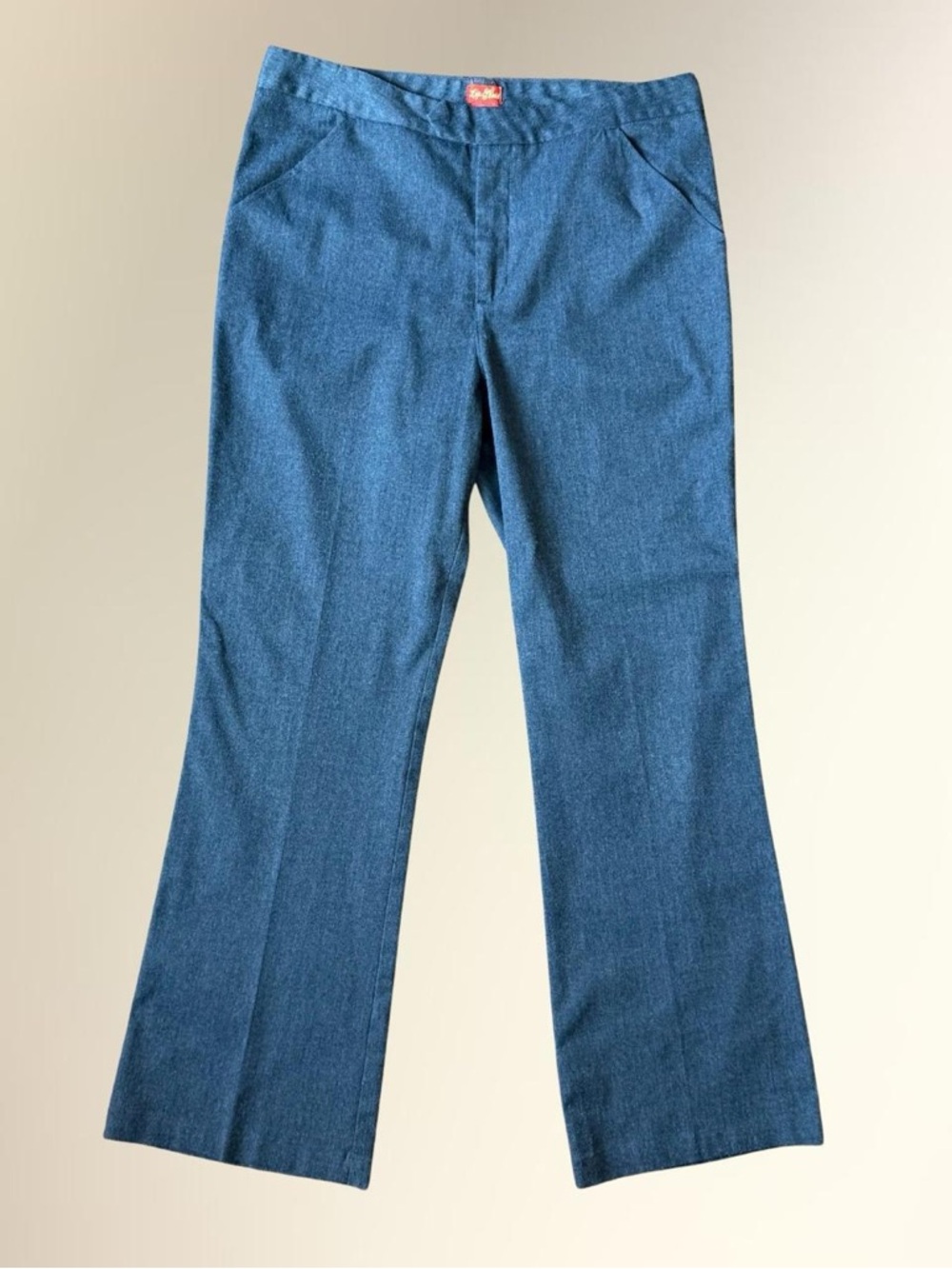 Women’s Gray Straight-Leg Y2K Slacks